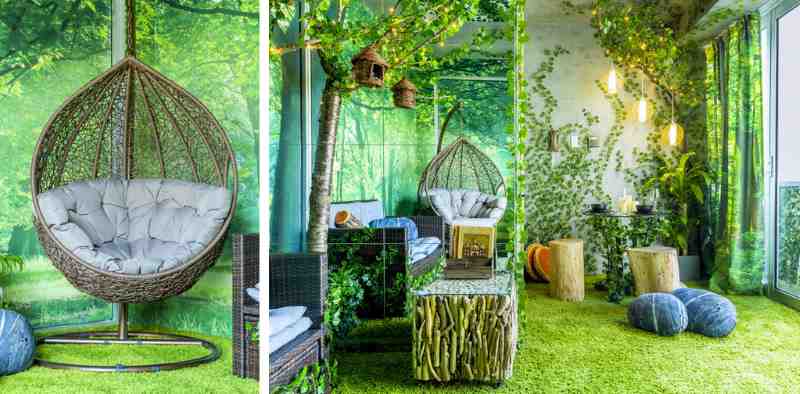 Indoor Forest in melbourne Australia airbnb