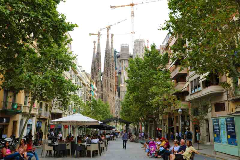 Barcelona spain street view