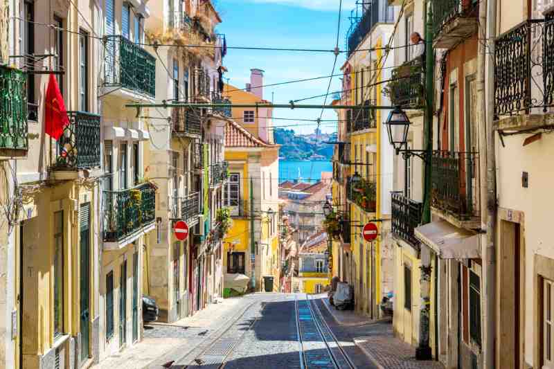 Old Lisbon street, portugal