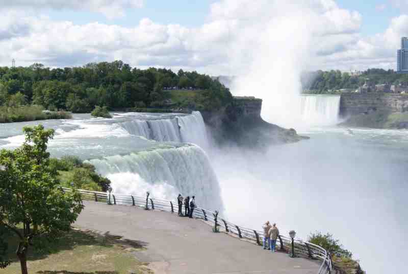 view of niagara falls from new york state