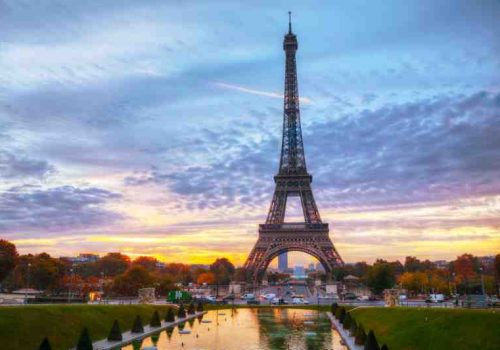 Eiffel tower in Paris, France